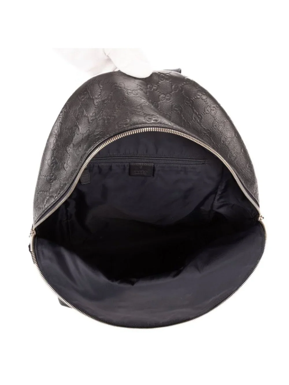 Gucci Rider Backpack Navy Guccissima - Picture 9 of 11